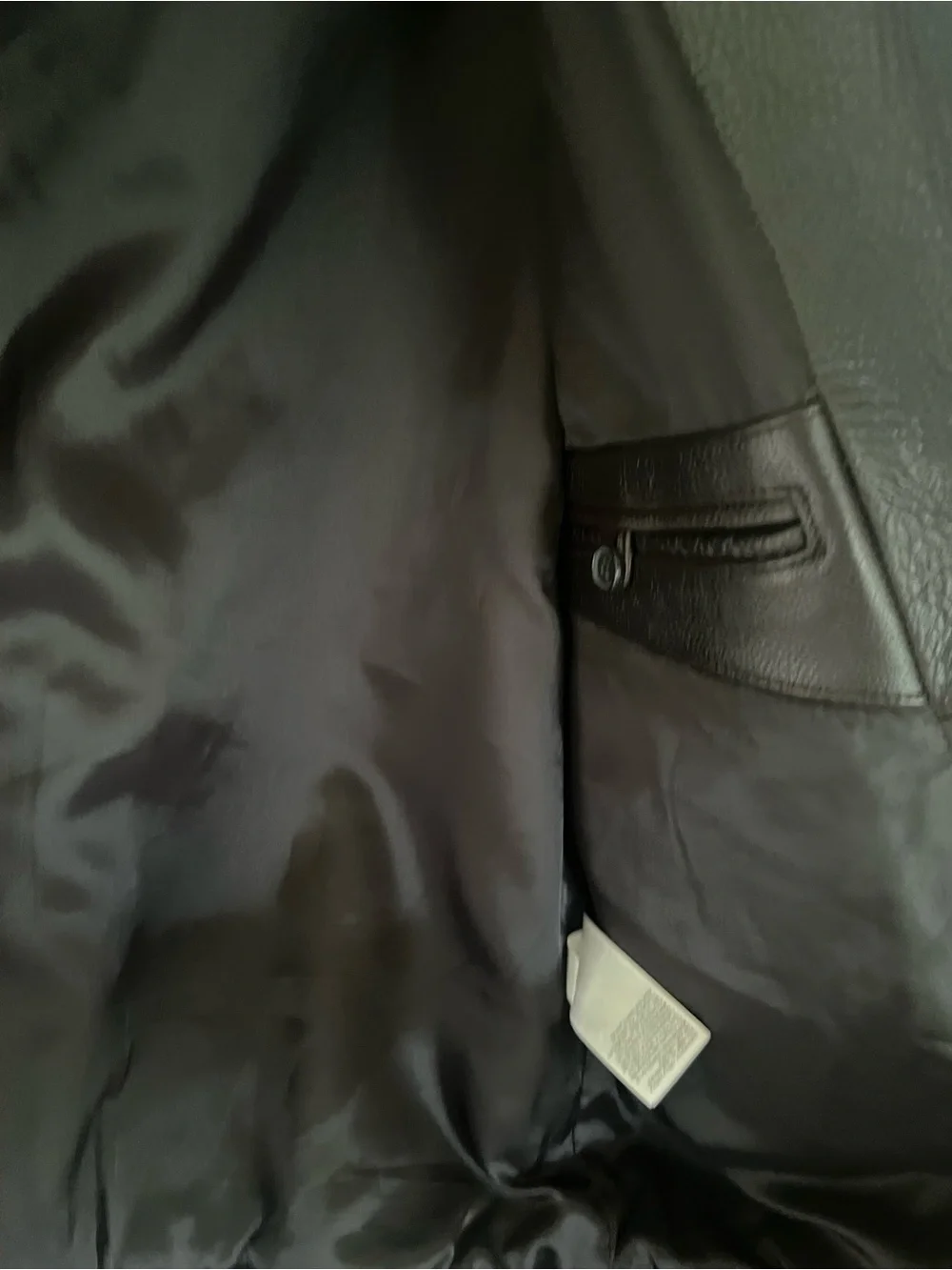 Banana Republic Black Distressed Oversized Leather Bomber Jacket XS